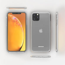 Ladda upp bild till gallerivisning, Moozy 360 Degree Case for iPhone 11 Pro Max - Full body Front and Back Slim Clear Transparent TPU Silicone Gel Cover