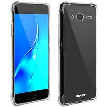 Load image into Gallery viewer, Moozy Shock Proof Silicone Case for Samsung J3 2016 - Transparent Crystal Clear Phone Case Soft TPU Cover