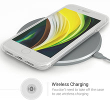 Carica l'immagine nel visualizzatore di Gallery, Moozy 360 Degree Case for iPhone SE 2020, iPhone 8, iPhone 7 - Full body Front and Back Slim Clear Transparent TPU Silicone Gel Cover