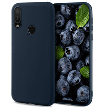 Ladda upp bild till gallerivisning, Moozy Lifestyle. Designed for Huawei Y6 2019 Case, Midnight Blue - Liquid Silicone Cover with Matte Finish and Soft Microfiber Lining