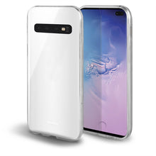Carica l'immagine nel visualizzatore di Gallery, Moozy 360 Degree Case for Samsung S10 Plus - Transparent Full body Slim Cover - Hard PC Back and Soft TPU Silicone Front