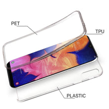 Load image into Gallery viewer, Moozy 360 Degree Case for Samsung A10 - Transparent Full body Slim Cover - Hard PC Back and Soft TPU Silicone Front