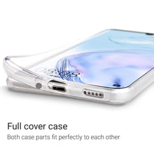 Ladda upp bild till gallerivisning, Moozy 360 Degree Case for Huawei P40 Lite - Transparent Full body Slim Cover - Hard PC Back and Soft TPU Silicone Front