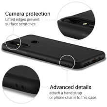 Carica l'immagine nel visualizzatore di Gallery, Moozy Minimalist Series Silicone Case for Huawei P Smart Z and Honor 9X, Black - Matte Finish Slim Soft TPU Cover