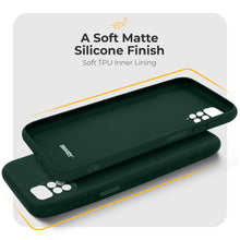 Ladda upp bild till gallerivisning, Moozy Minimalist Series Silicone Case for Xiaomi Redmi Note 11 Pro 5G and 4G, Midnight Green - Matte Finish Lightweight Mobile Phone Case Slim Soft Protective TPU Cover with Matte Surface