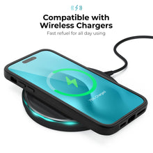 Ladda upp bild till gallerivisning, Moozy 360 Case for iPhone 14 Pro - Black Rim Transparent Case, Full Body Double-sided Protection, Cover with Built-in Screen Protector