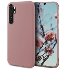 Load image into Gallery viewer, Moozy Minimalist Series Silicone Case for Xiaomi Mi Note 10 Lite, Rose Beige - Matte Finish Slim Soft TPU Cover