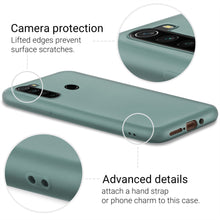 Load image into Gallery viewer, Moozy Minimalist Series Silicone Case for Xiaomi Redmi Note 8, Blue Grey - Matte Finish Slim Soft TPU Cover