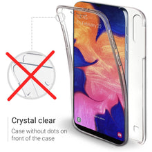 Load image into Gallery viewer, Moozy 360 Degree Case for Samsung A10 - Transparent Full body Slim Cover - Hard PC Back and Soft TPU Silicone Front