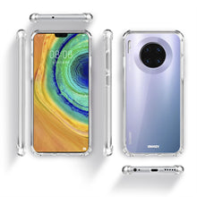 Ladda upp bild till gallerivisning, Moozy Shock Proof Silicone Case for Huawei Mate 30 - Transparent Crystal Clear Phone Case Soft TPU Cover