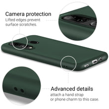 Ladda upp bild till gallerivisning, Moozy Minimalist Series Silicone Case for Huawei P Smart Plus 2019 and Honor 20 Lite, Midnight Green - Matte Finish Slim Soft TPU Cover