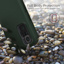 Ladda upp bild till gallerivisning, Moozy Lifestyle. Silicone Case for Xiaomi Redmi Note 10 Pro, Redmi Note 10 Pro Max, Dark Green - Liquid Silicone Lightweight Cover with Matte Finish