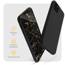 Ladda upp bild till gallerivisning, Moozy Minimalist Series Silicone Case for iPhone 11 Pro Max, Black - Matte Finish Slim Soft TPU Cover