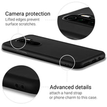 Load image into Gallery viewer, Moozy Minimalist Series Silicone Case for Xiaomi Redmi Note 8 Pro, Black - Matte Finish Slim Soft TPU Cover