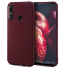 Ladda upp bild till gallerivisning, Moozy Minimalist Series Silicone Case for Huawei P Smart Z and Honor 9X, Wine Red - Matte Finish Slim Soft TPU Cover
