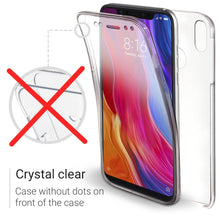 Cargar imagen en el visor de la galería, Moozy 360 Degree Case for Xiaomi Mi 8 - Transparent Full body Slim Cover - Hard PC Back and Soft TPU Silicone Front