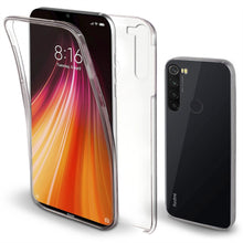 Ladda upp bild till gallerivisning, Moozy 360 Degree Case for Xiaomi Redmi Note 8 - Transparent Full body Slim Cover - Hard PC Back and Soft TPU Silicone Front