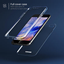 Load image into Gallery viewer, Moozy 360 Degree Case for iPhone 6s, iPhone 6 - Full body Front and Back Slim Clear Transparent TPU Silicone Gel Cover