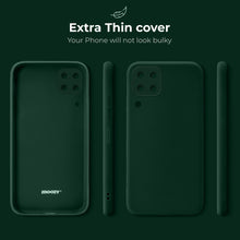 Charger l'image dans la galerie, Moozy Minimalist Series Silicone Case for Samsung A12, Midnight Green - Matte Finish Lightweight Mobile Phone Case Slim Soft Protective