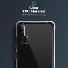 Load image into Gallery viewer, Moozy Shock Proof Silicone Case for Huawei Nova 5T and Honor 20 - Transparent Crystal Clear Phone Case Soft TPU Cover