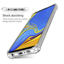 Lade das Bild in den Galerie-Viewer, Moozy Shock Proof Silicone Case for Samsung A9 2018, A9 Star Pro, Galaxy A9s - Transparent Crystal Clear Phone Case Soft TPU Cover
