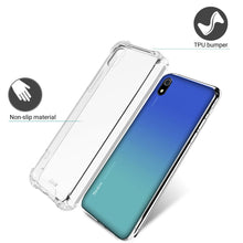 Ladda upp bild till gallerivisning, Moozy Shock Proof Silicone Case for Xiaomi Redmi 7A - Transparent Crystal Clear Phone Case Soft TPU Cover