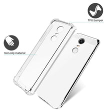 Ladda upp bild till gallerivisning, Moozy Shock Proof Silicone Case for Xiaomi Redmi 5 Plus - Transparent Crystal Clear Phone Case Soft TPU Cover