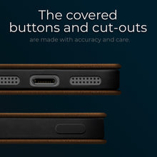 Ladda upp bild till gallerivisning, Moozy Marble Brown Flip Case for iPhone SE 2020, iPhone 8, iPhone 7 - Flip Cover Magnetic Flip Folio Retro Wallet Case