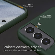 Load image into Gallery viewer, Moozy Lifestyle. Designed for Samsung S21 5G, Samsung S21 Case, Dark Green - Liquid Silicone Cover with Matte Finish and Soft Microfiber Lining