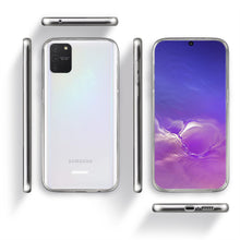 Carica l'immagine nel visualizzatore di Gallery, Moozy 360 Degree Case for Samsung S10 Lite - Transparent Full body Slim Cover - Hard PC Back and Soft TPU Silicone Front
