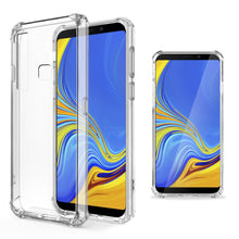 Lade das Bild in den Galerie-Viewer, Moozy Shock Proof Silicone Case for Samsung A9 2018, A9 Star Pro, Galaxy A9s - Transparent Crystal Clear Phone Case Soft TPU Cover
