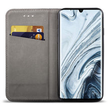 Carica l'immagine nel visualizzatore di Gallery, Moozy Case Flip Cover for Xiaomi Mi Note 10, Xiaomi Mi Note 10 Pro, Black - Smart Magnetic Flip Case with Card Holder and Stand