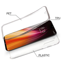 Ladda upp bild till gallerivisning, Moozy 360 Degree Case for Xiaomi Redmi Note 8 - Transparent Full body Slim Cover - Hard PC Back and Soft TPU Silicone Front