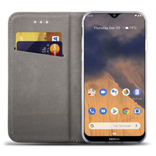 Load image into Gallery viewer, Moozy Case Flip Cover for Nokia 2.3, Red - Smart Magnetic Flip Case with Card Holder and Stand