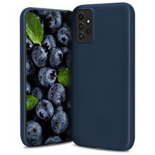 Cargar imagen en el visor de la galería, Moozy Lifestyle. Designed for Samsung A52, Samsung A52 5G Case, Midnight Blue - Liquid Silicone Lightweight Cover with Matte Finish