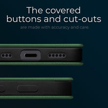 Ladda upp bild till gallerivisning, Moozy Marble Green Flip Case for iPhone 12, iPhone 12 Pro - Flip Cover Magnetic Flip Folio Retro Wallet Case