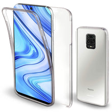 Załaduj obraz do przeglądarki galerii, Moozy 360 Degree Case for Xiaomi Redmi Note 9S, Xiaomi Redmi Note 9 Pro - Transparent Full body Slim Cover - Hard PC Back and Soft TPU Silicone Front