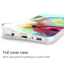 Carica l'immagine nel visualizzatore di Gallery, Moozy 360 Degree Case for Samsung A71 - Transparent Full body Slim Cover - Hard PC Back and Soft TPU Silicone Front