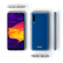 Carica l'immagine nel visualizzatore di Gallery, Moozy 360 Degree Case for Samsung A50 - Full body Front and Back Slim Clear Transparent TPU Silicone Gel Cover