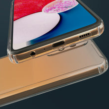 Ladda upp bild till gallerivisning, Moozy Xframe Shockproof Case for Samsung A13 4G - Transparent Rim Case, Double Colour Clear Hybrid Cover with Shock Absorbing TPU Rim