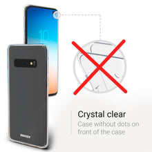 Carica l'immagine nel visualizzatore di Gallery, Moozy 360 Degree Case for Samsung S10 Plus - Full body Front and Back Slim Clear Transparent TPU Silicone Gel Cover