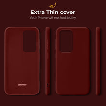 Ladda upp bild till gallerivisning, Moozy Minimalist Series Silicone Case for Samsung A13 4G, Wine Red - Matte Finish Lightweight Mobile Phone Case Slim Soft Protective TPU Cover with Matte Surface