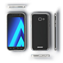 Carica l'immagine nel visualizzatore di Gallery, Moozy 360 Degree Case for Samsung A3 2017 - Full body Front and Back Slim Clear Transparent TPU Silicone Gel Cover