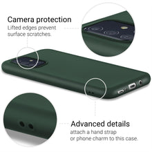 Load image into Gallery viewer, Moozy Minimalist Series Silicone Case for Samsung A51, Midnight Green - Matte Finish Slim Soft TPU Cover