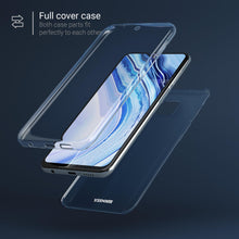 Lade das Bild in den Galerie-Viewer, Moozy 360 Degree Case for Xiaomi Redmi Note 9S, Xiaomi Redmi Note 9 Pro - Full body Front and Back Slim Clear Transparent TPU Silicone Gel Cover