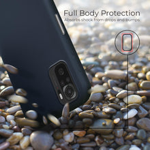 Lade das Bild in den Galerie-Viewer, Moozy Lifestyle. Designed for Xiaomi Redmi Note 10, Redmi Note 10S Case, Midnight Blue - Liquid Silicone Lightweight Cover with Matte Finish