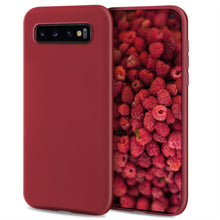 Load image into Gallery viewer, Moozy Lifestyle. Designed for Samsung S10 Case, Vintage Pink - Liquid Silicone Cover with Matte Finish and Soft Microfiber Lining