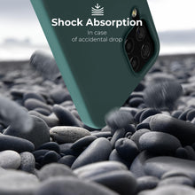 Load image into Gallery viewer, Moozy Lifestyle. Silicone Case for Samsung A22 4G, Dark Green - Liquid Silicone Lightweight Cover with Matte Finish and Soft Microfiber Lining, Premium Silicone Case