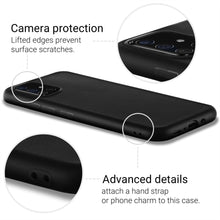 Ladda upp bild till gallerivisning, Moozy Minimalist Series Silicone Case for Samsung A51, Black - Matte Finish Slim Soft TPU Cover