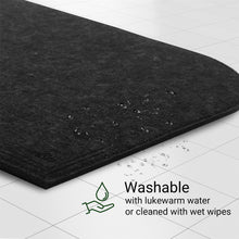 Załaduj obraz do przeglądarki galerii, VILSTO Felt Fabric Place Mats, Dining Table Dinner Sets, Placemats and Coasters Set with Cutlery Holder, 18 Piece Set, Kitchen Mat, Dark Grey